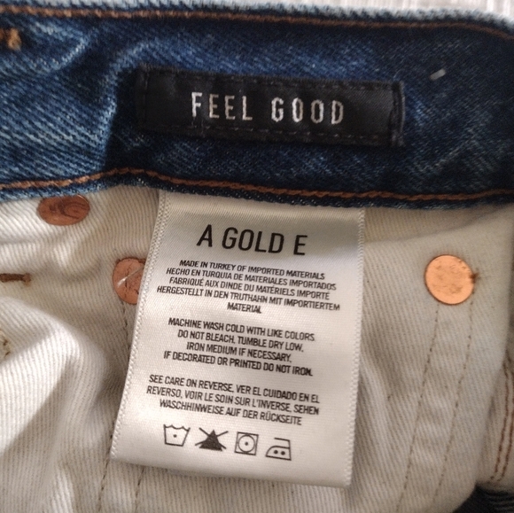 AGOLDE Feel Good Jamie Jeans Women's Size 24 Distressed Raw Slit Hem A073-778 - Picture 8 of 13